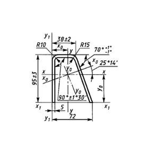 Профиль стальной гнутый специальный для вагоностроения № 2 ГОСТ 14635-93